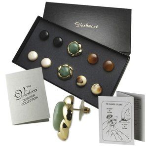 Verducci Designer Interchangeable Post Earring NWT